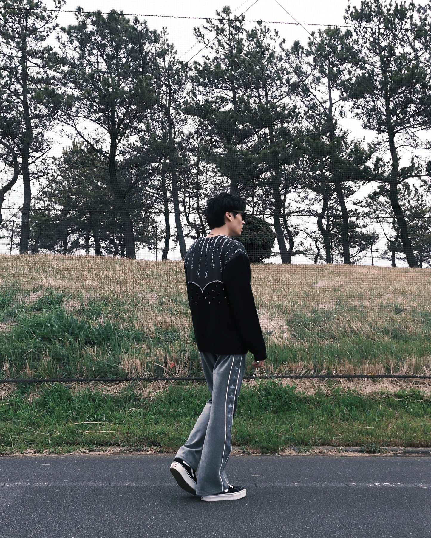 Star SQ Velours Truck Pants “Grey”