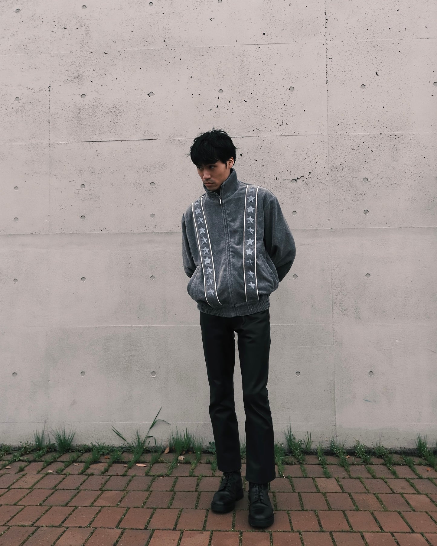 Star SQ Velours Truck Jacket "Black"