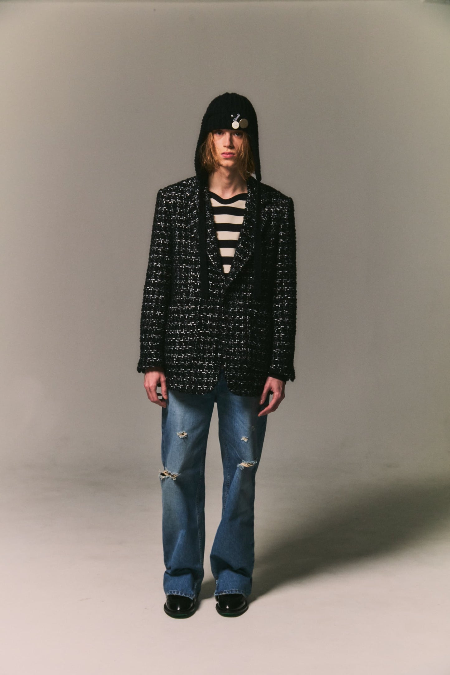 LOVEBUZZ Border L/S T-Shirt