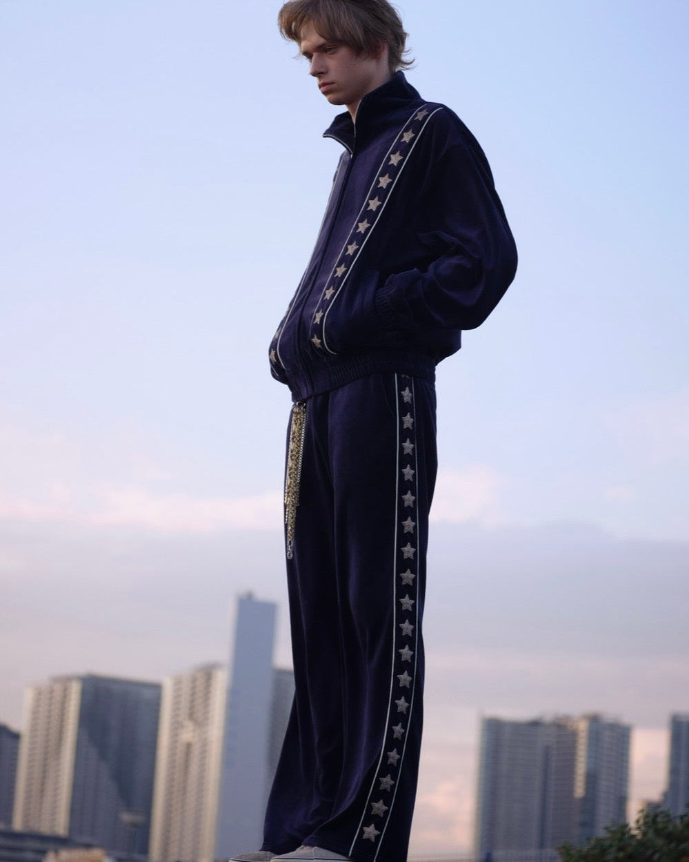 Star SQ Velours Truck Pants “Navy”