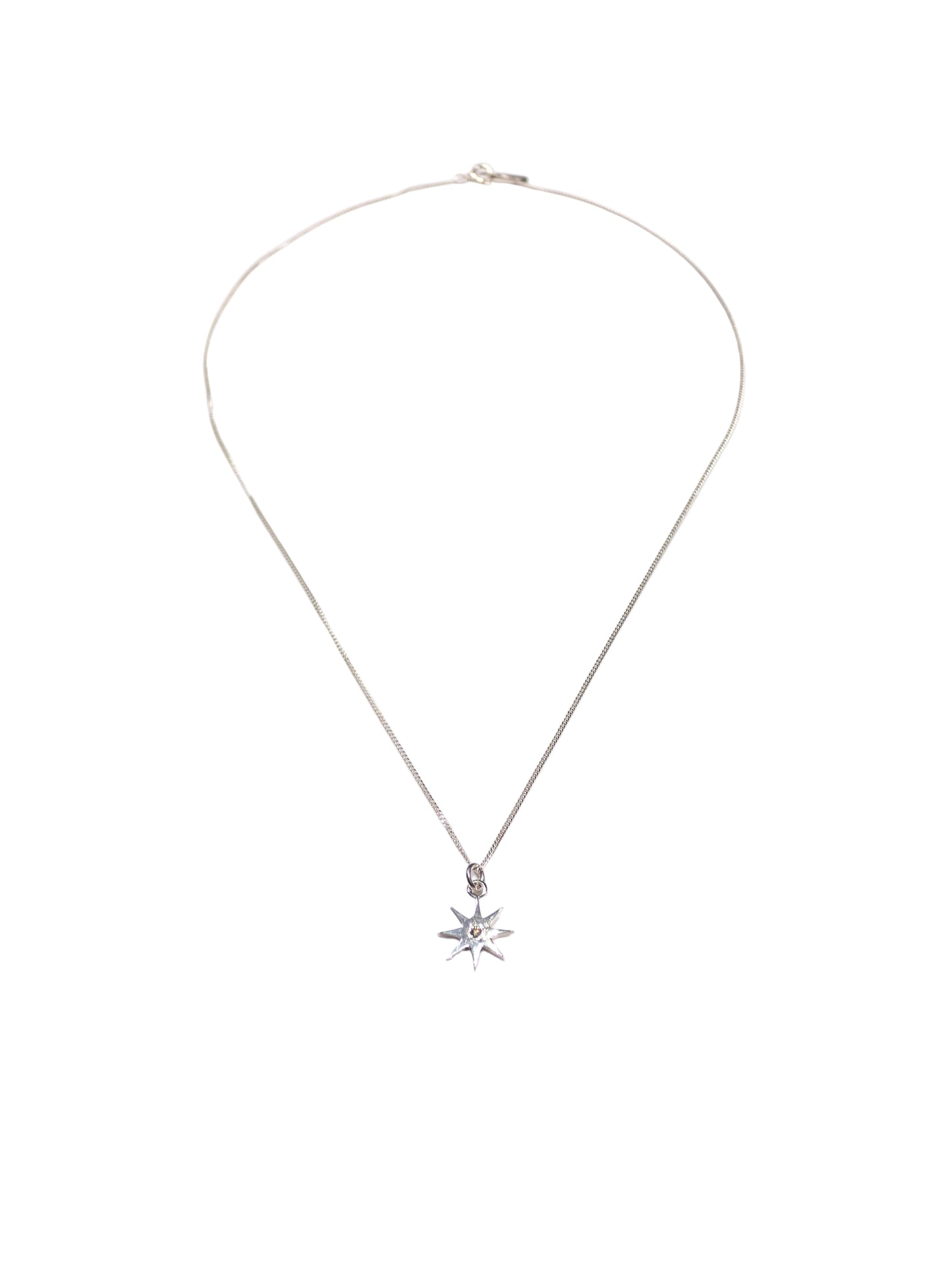 Star Necklace With Diamond