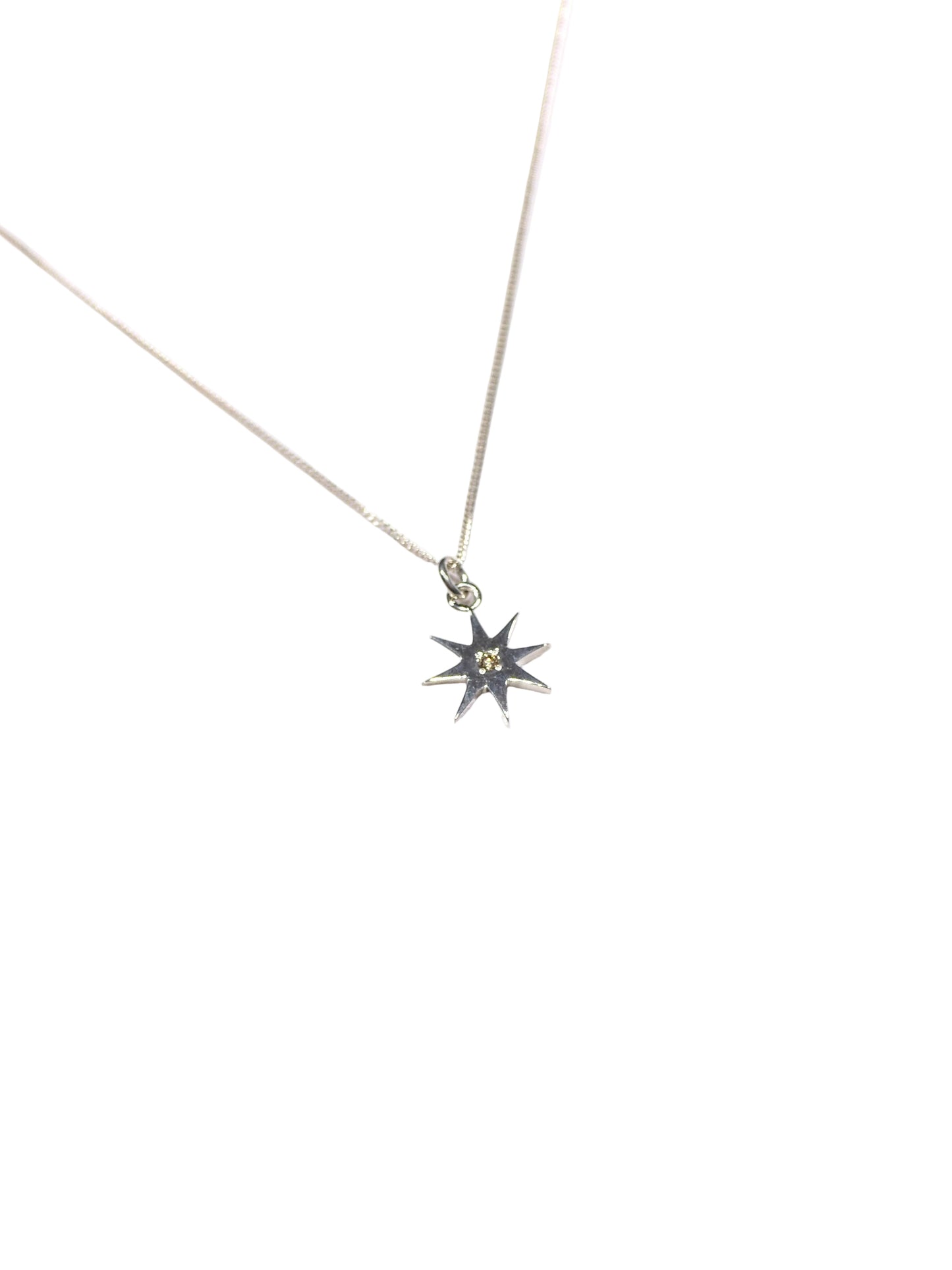 Star Necklace With Diamond