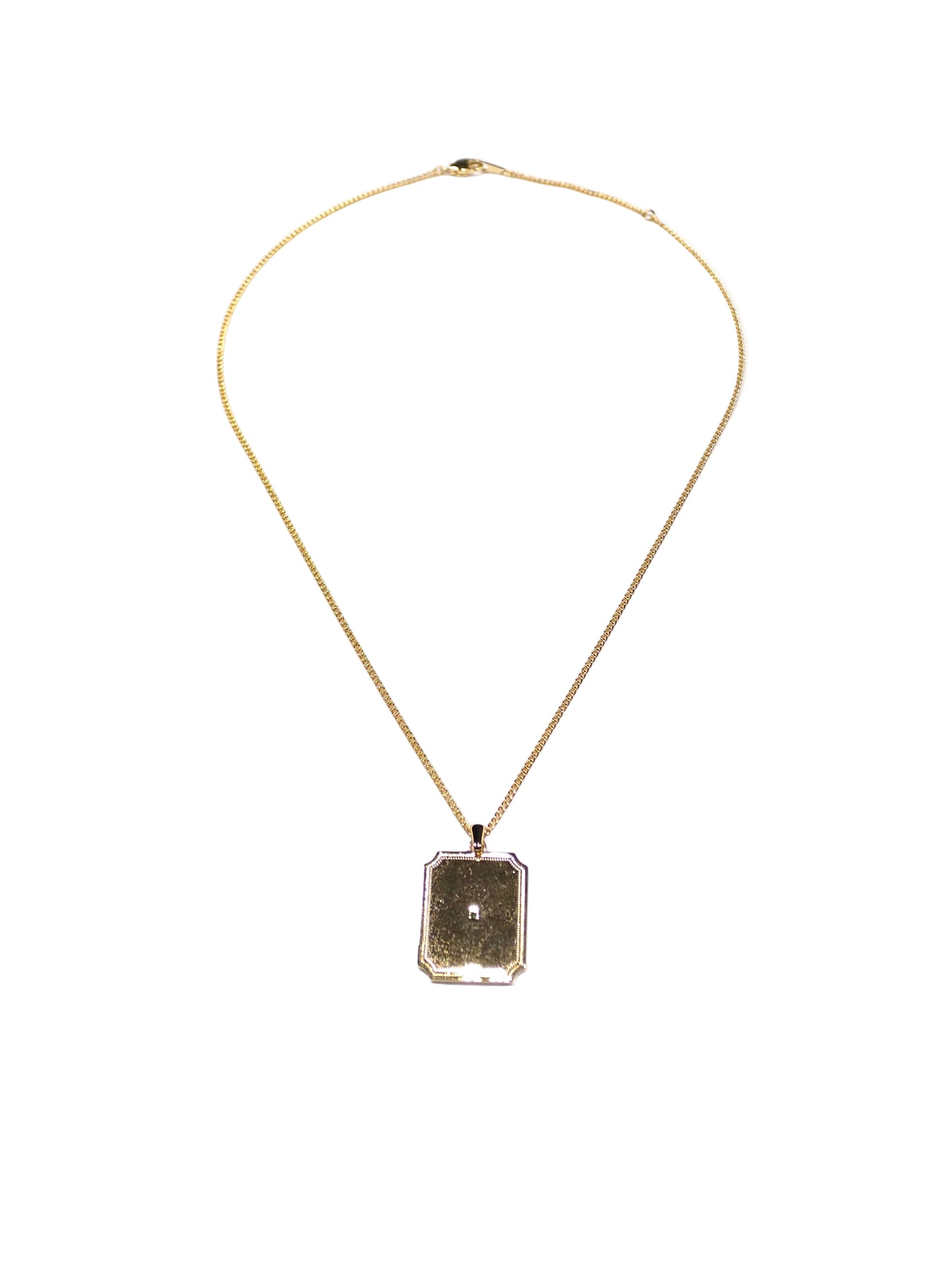 Frame Necklace With Diamond