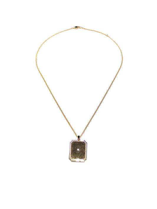 Frame Necklace With Diamond