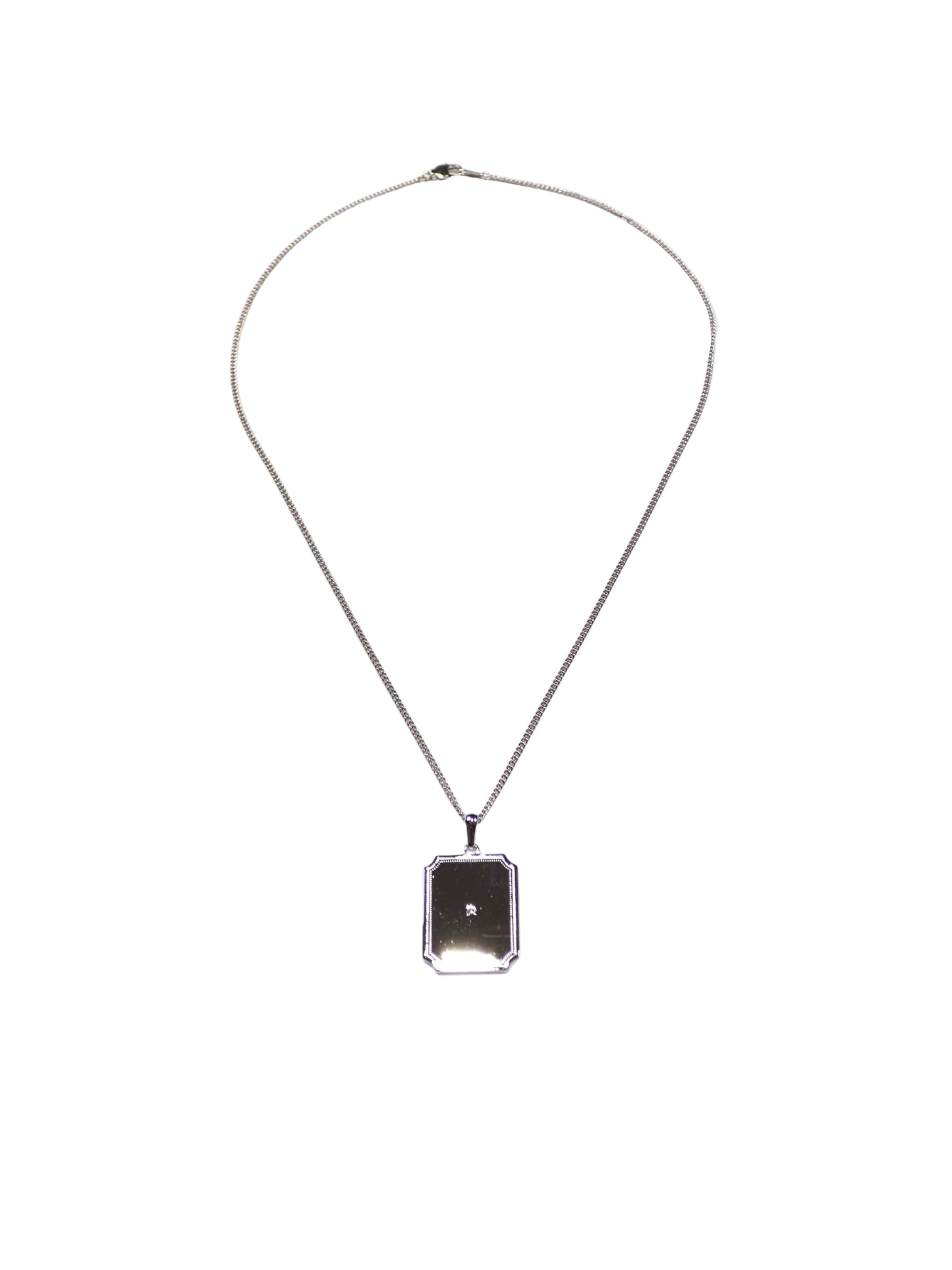 Frame Necklace With Diamond