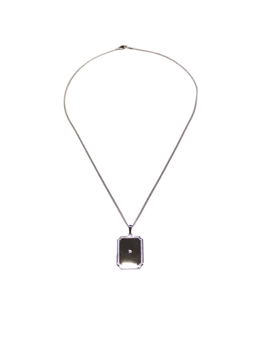 Frame Necklace With Diamond