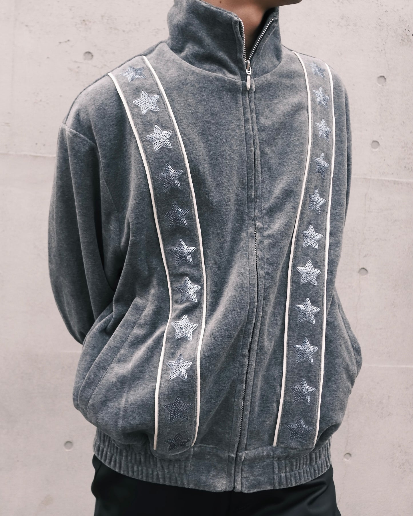 Star SQ Velours Truck Jacket "Grey"