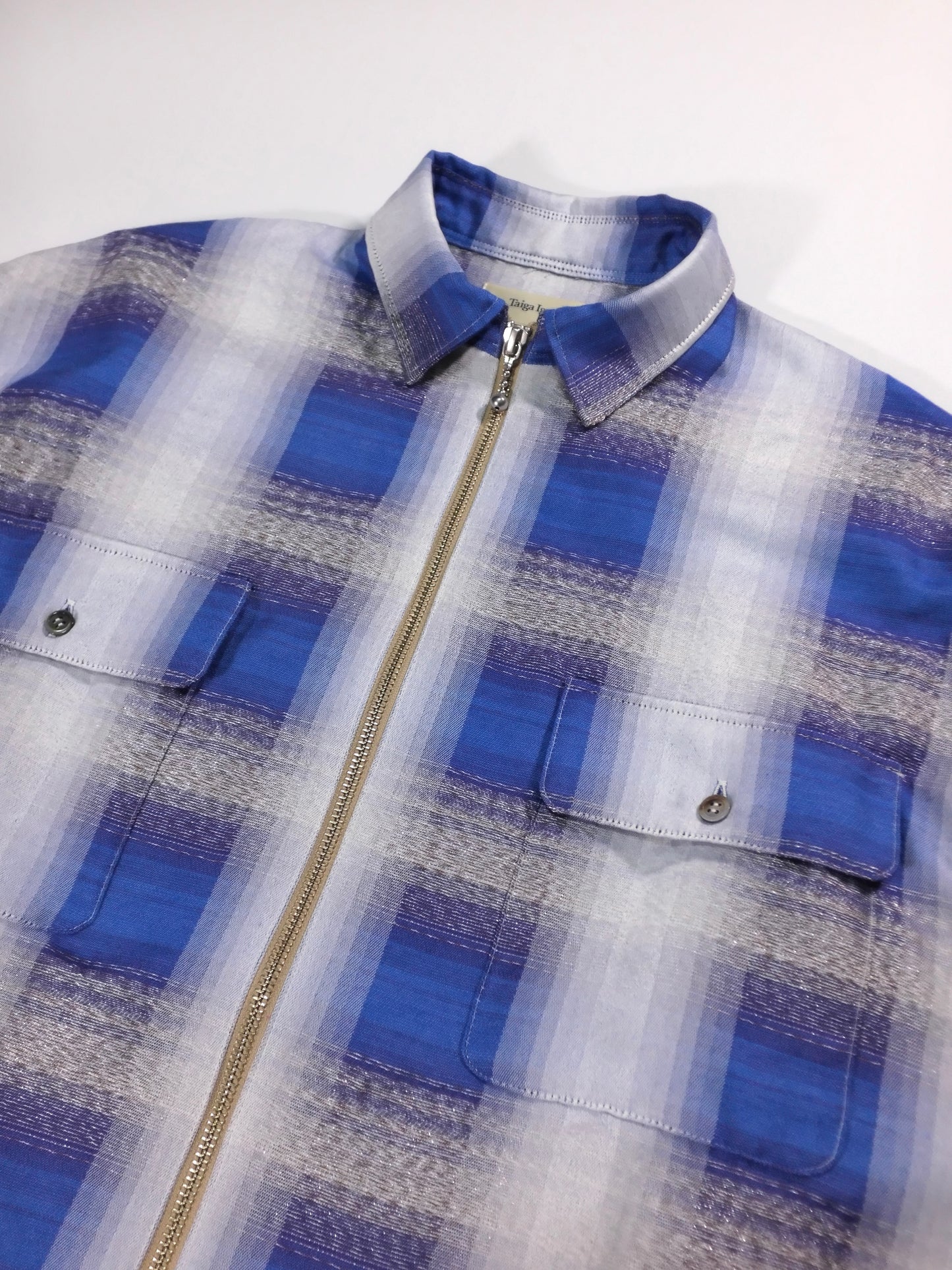 Sparkling Check Zip Shirt