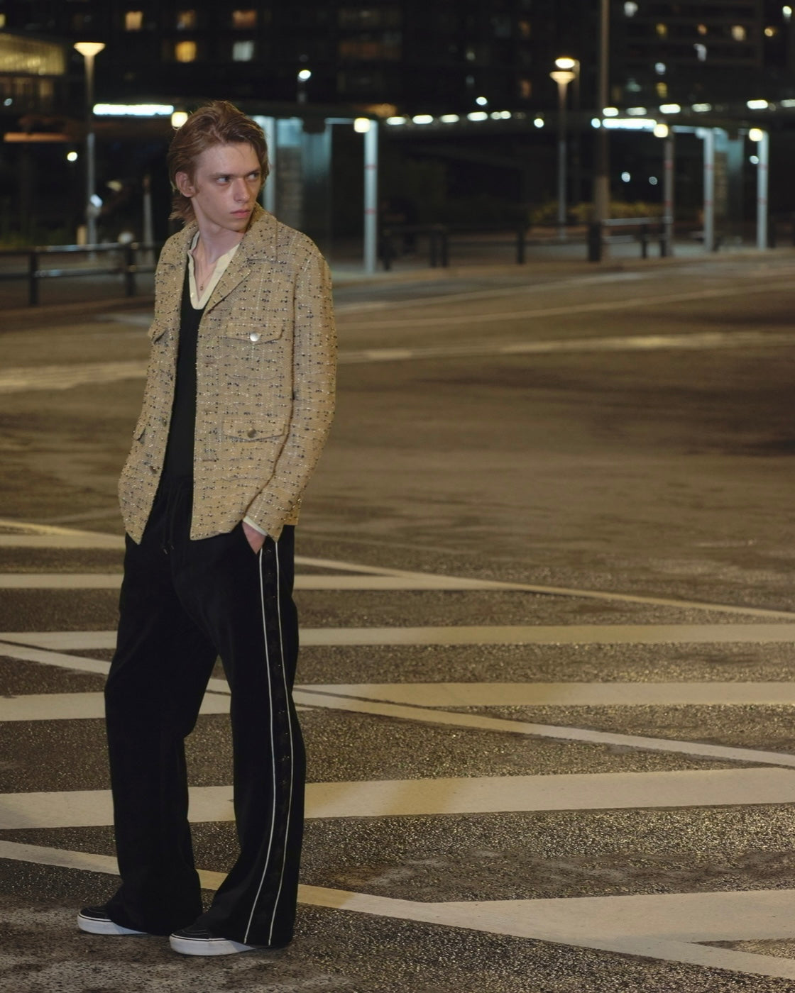 Star SQ Velours Truck Pants “Black”