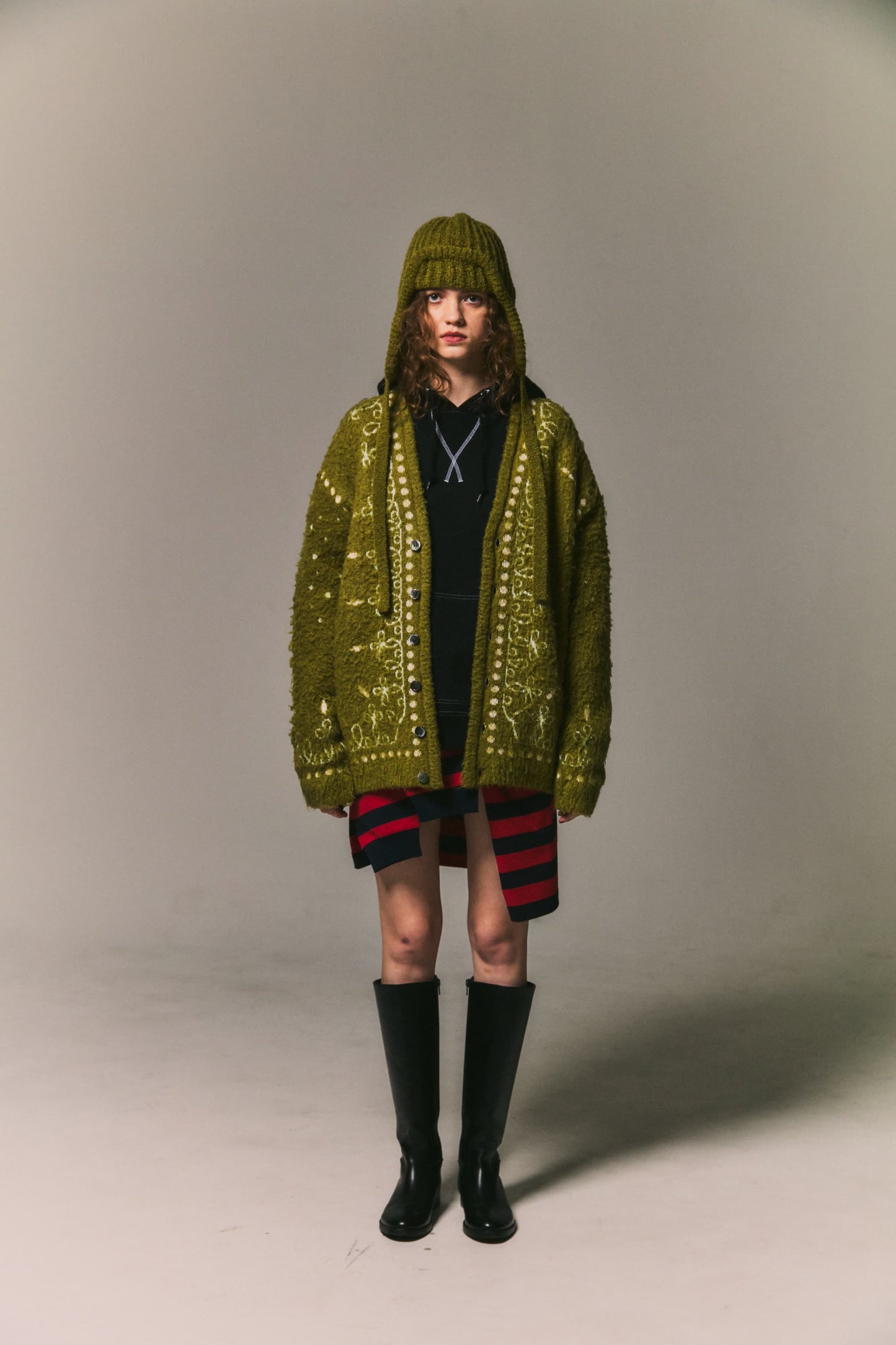 Flight Knit Cap With Pins